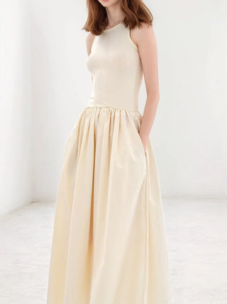 Elle Leisure Crew Neck Long Dress