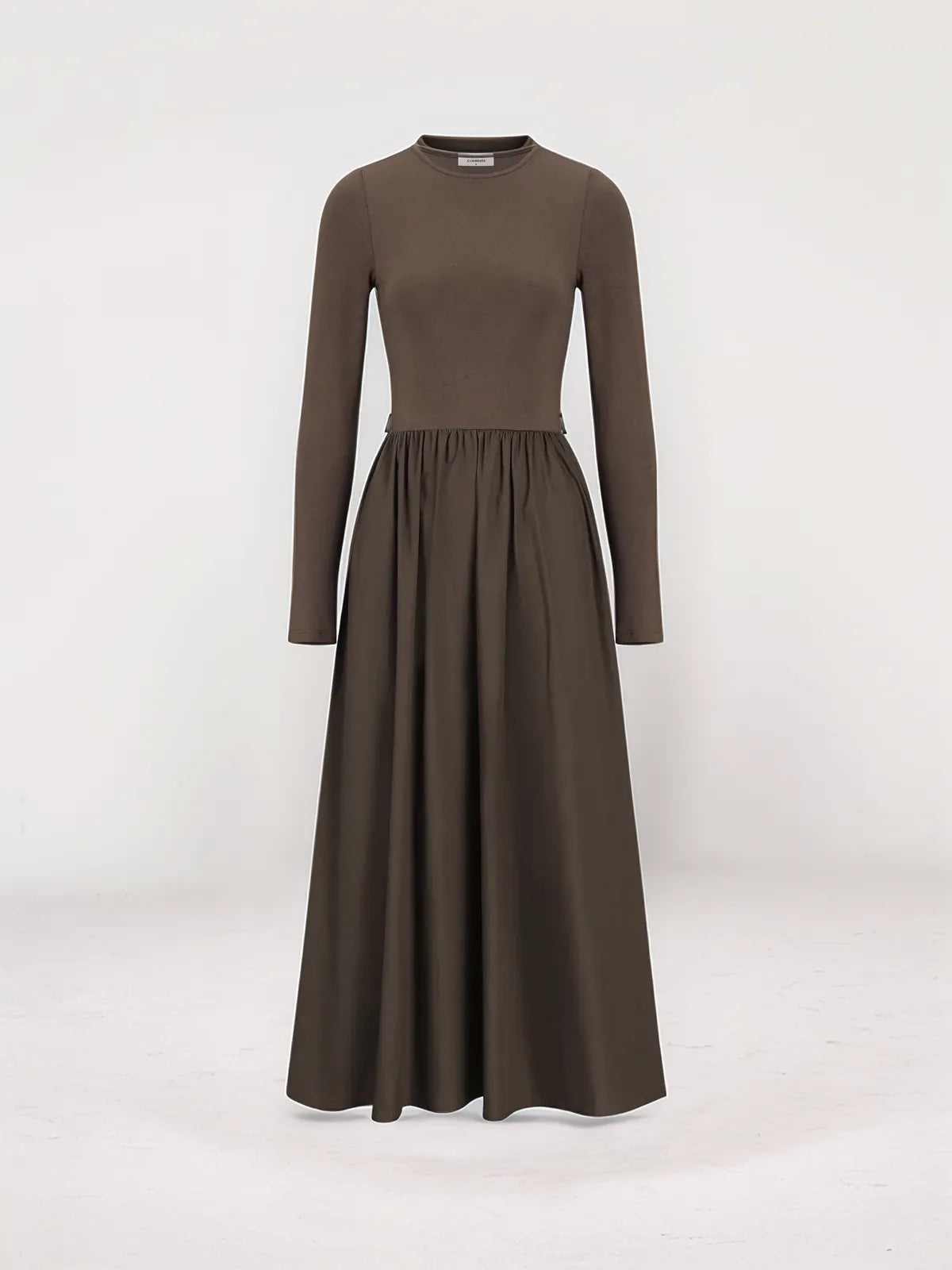 Lily Leisure Pockets Long Sleeve Long Dress