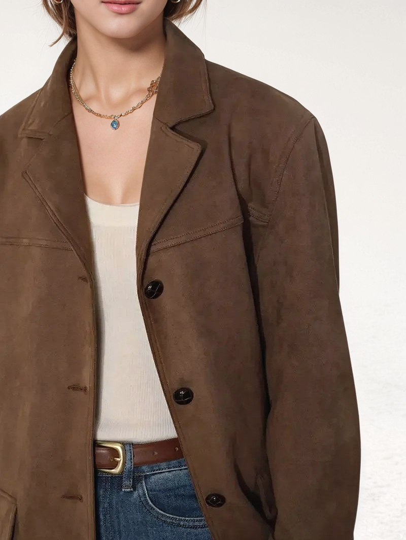 Olivia Suede Leather Jacket