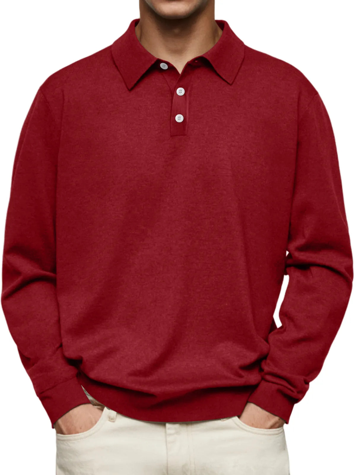 Sebastian Lapel Long Sleeve POLO Shirt