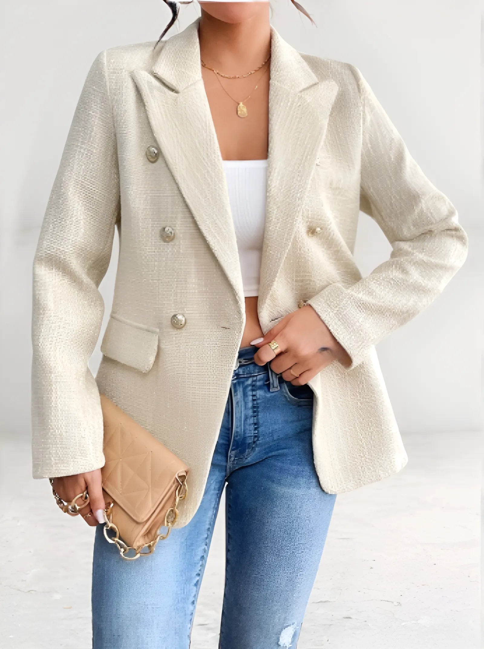 Halle Classic Tweed Blazer