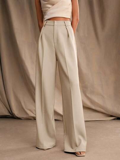 Serena High-Waisted Wide Leg Trousers