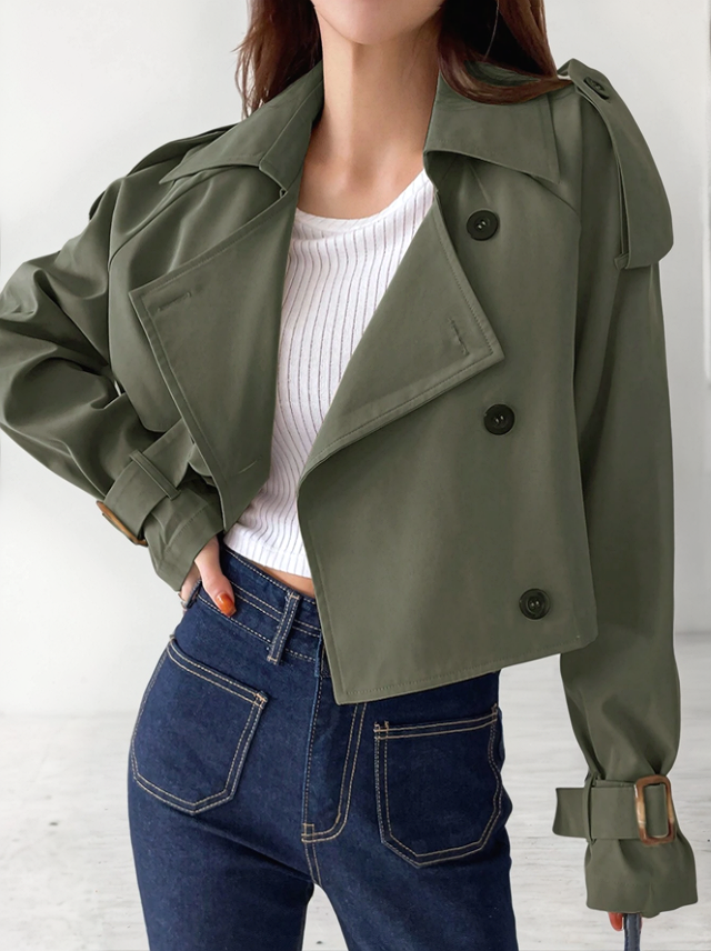 Sienna Cropped Trench Coat