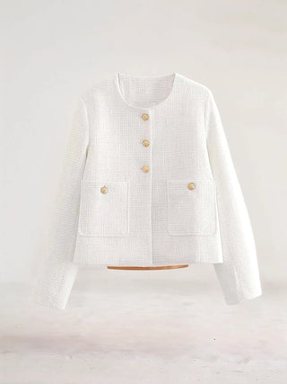 Sienna Oldmoney Aesthetics Tweed Blazer