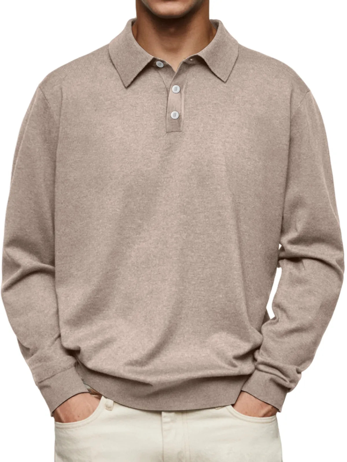 Sebastian Lapel Long Sleeve POLO Shirt