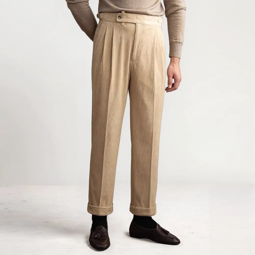 George Corduroy Drape Casual Trousers