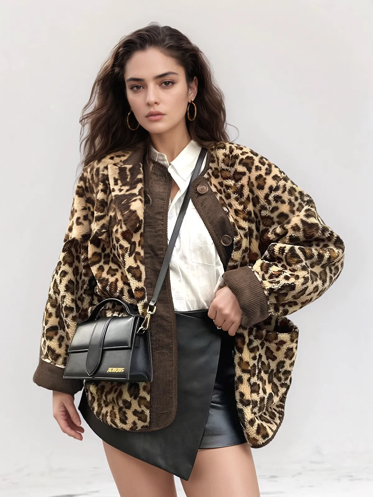 Grace Leopard Printed Winter Coat