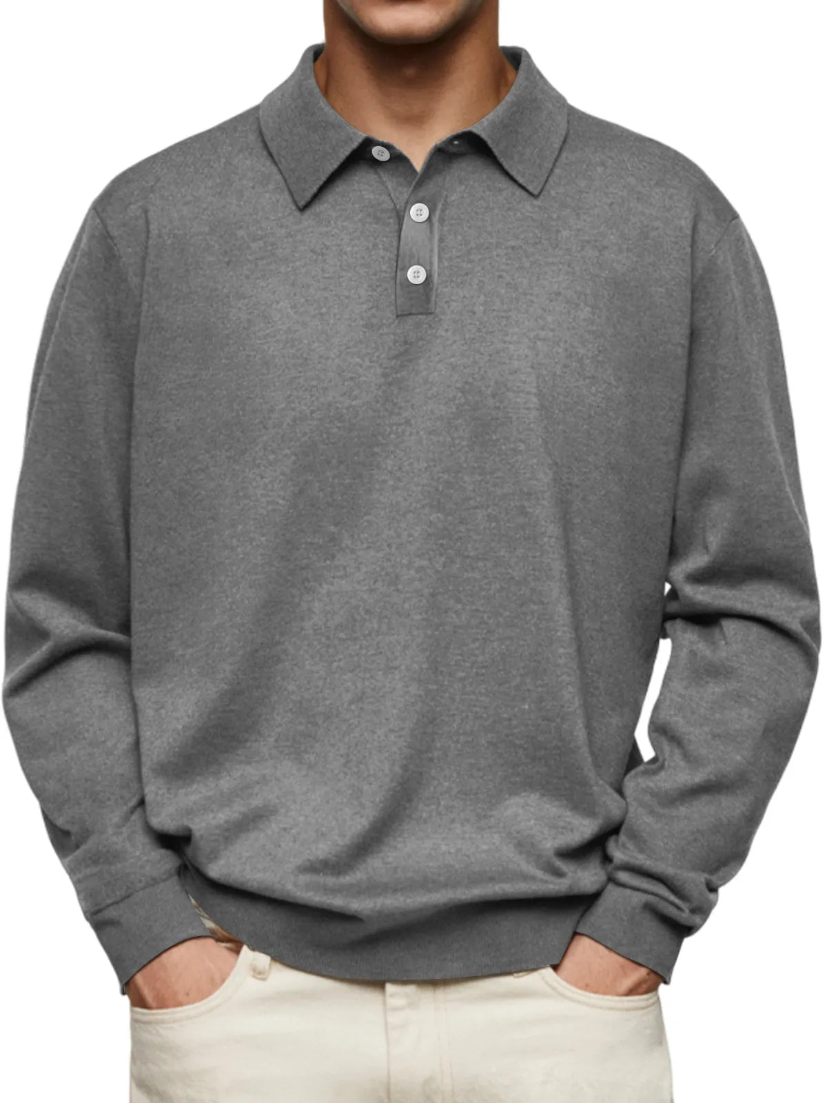 Sebastian Lapel Long Sleeve POLO Shirt