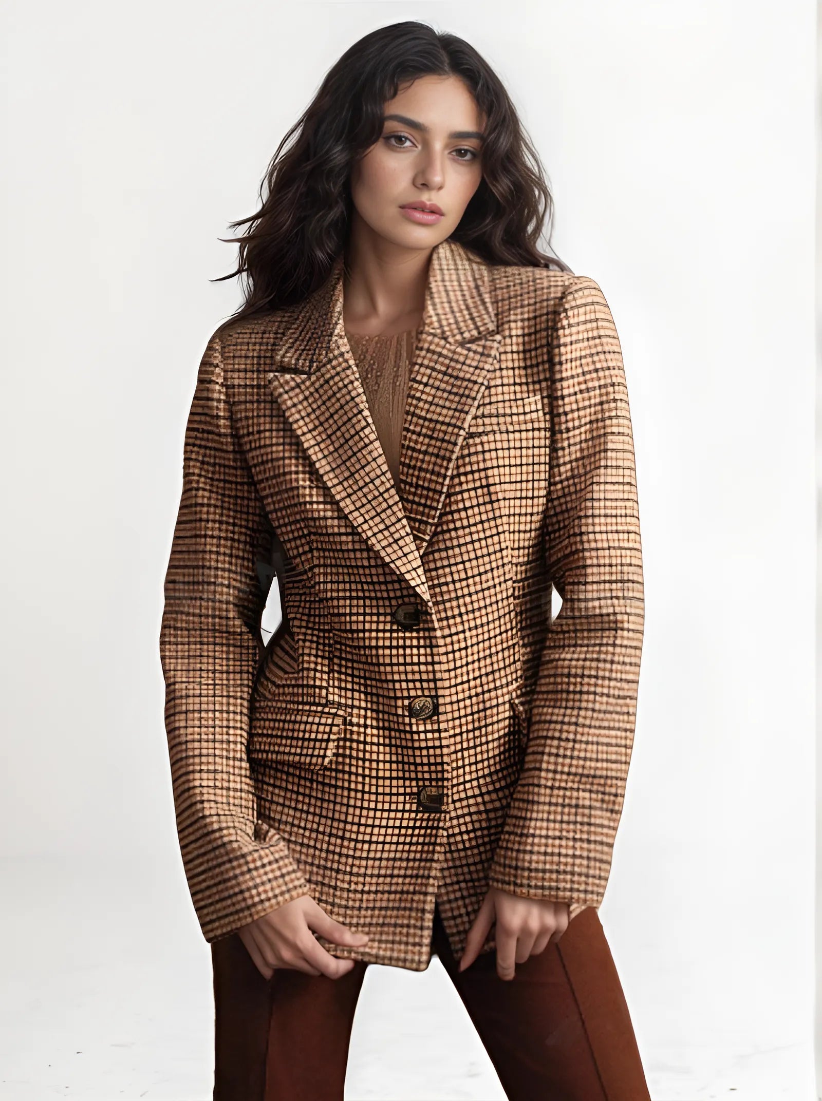 Rosalie Plaid classic fit blazer