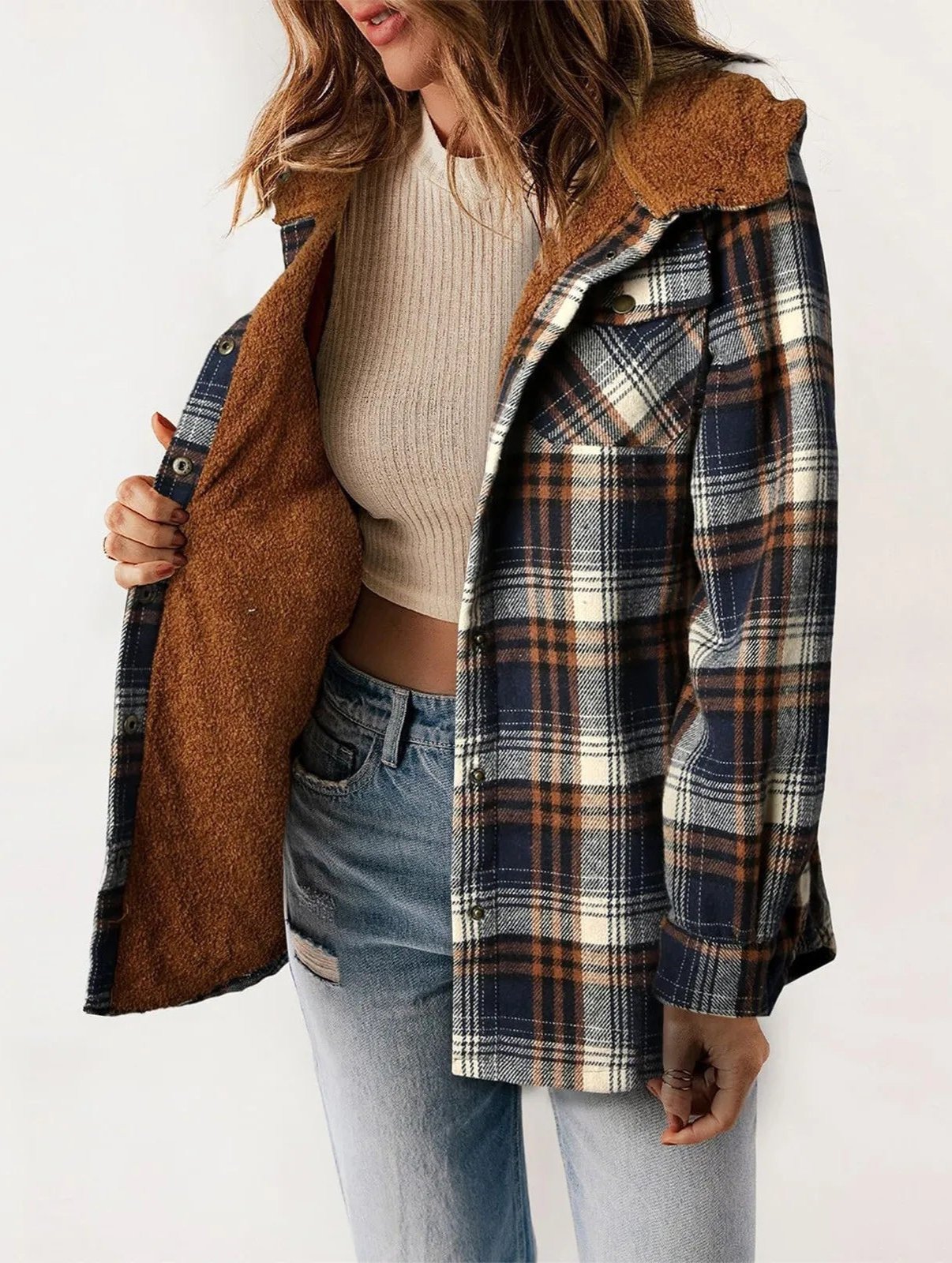 Shelby Hooded fleece coat