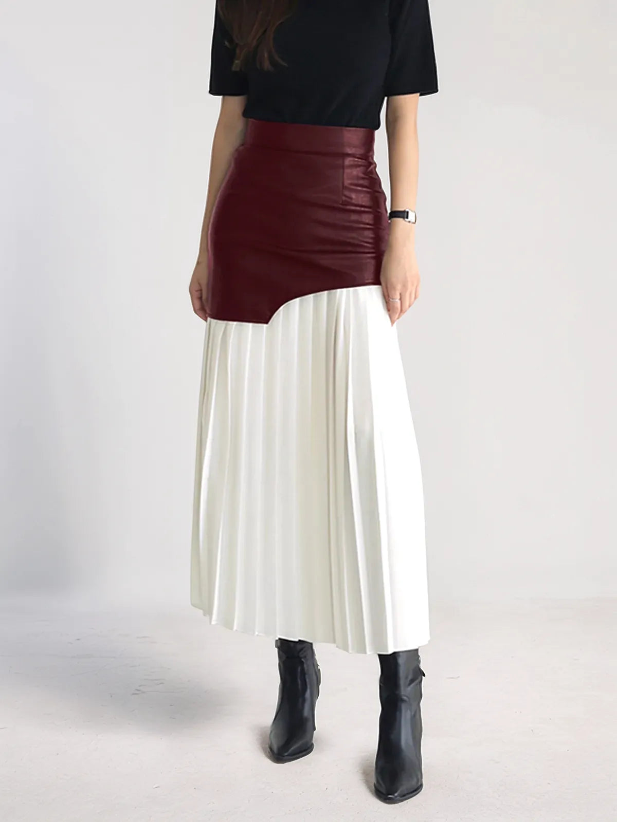 Margo Patchwork Midi Skirt