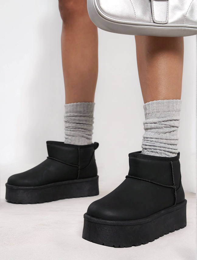 Celeste Flatform Ankle Boots