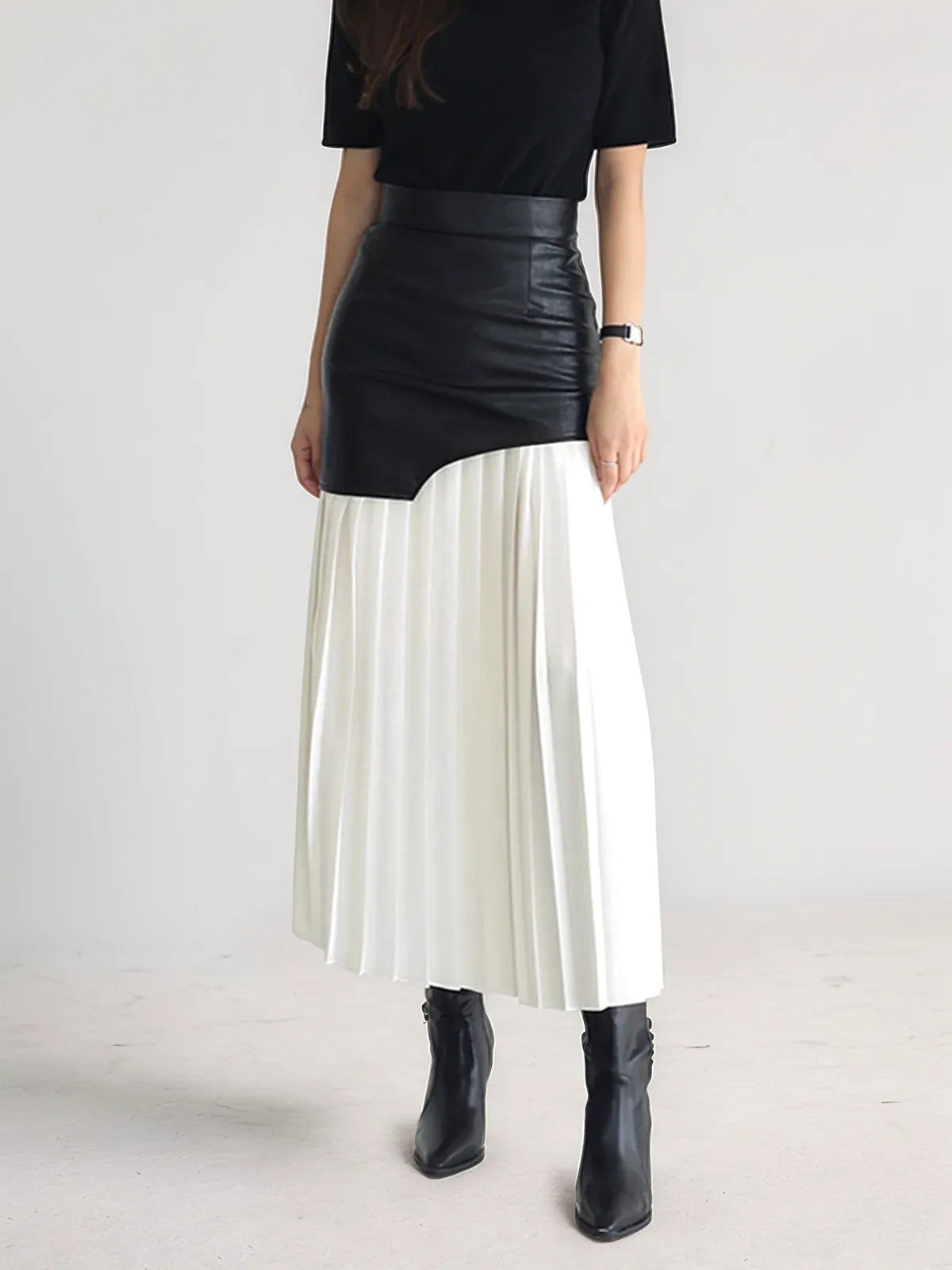 Margo Patchwork Midi Skirt