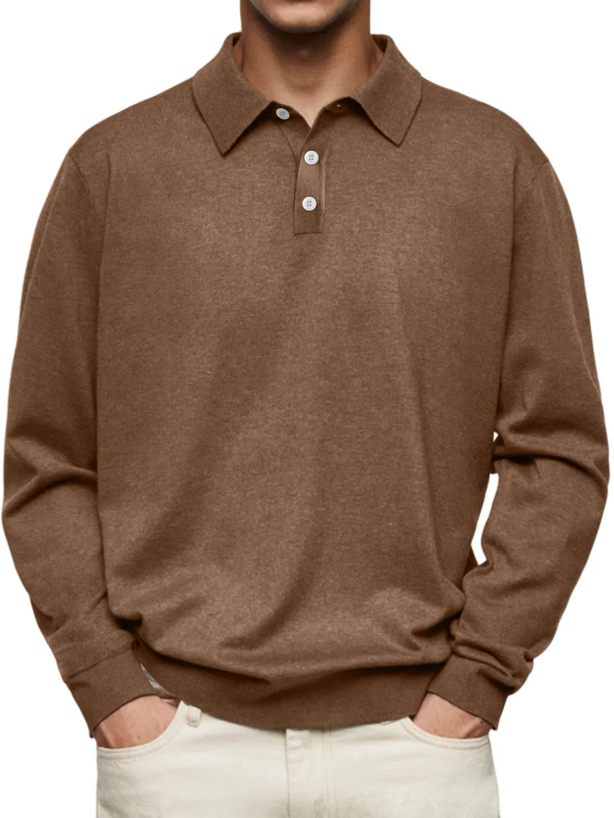 Sebastian Lapel Long Sleeve POLO Shirt