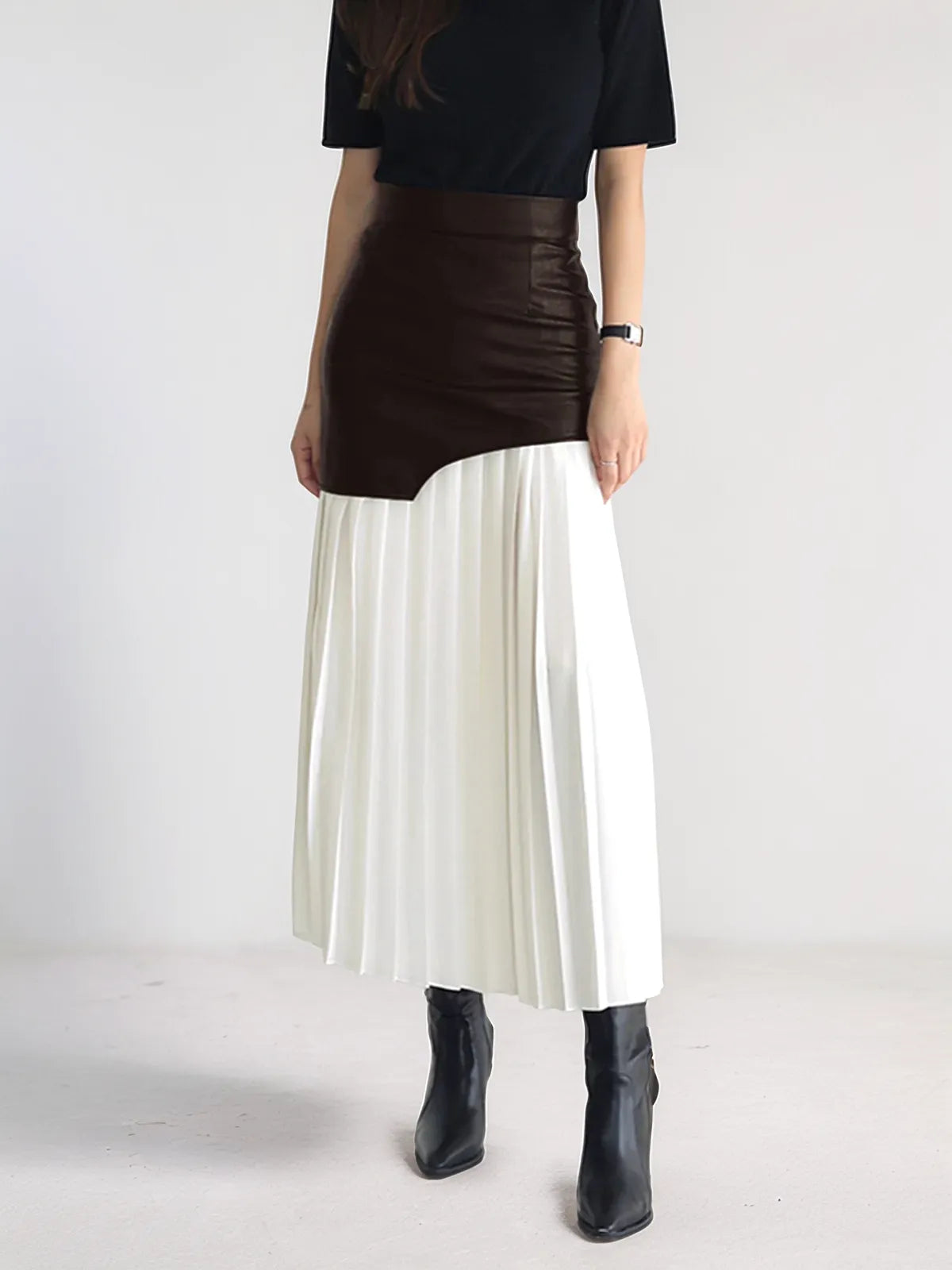 Margo Patchwork Midi Skirt