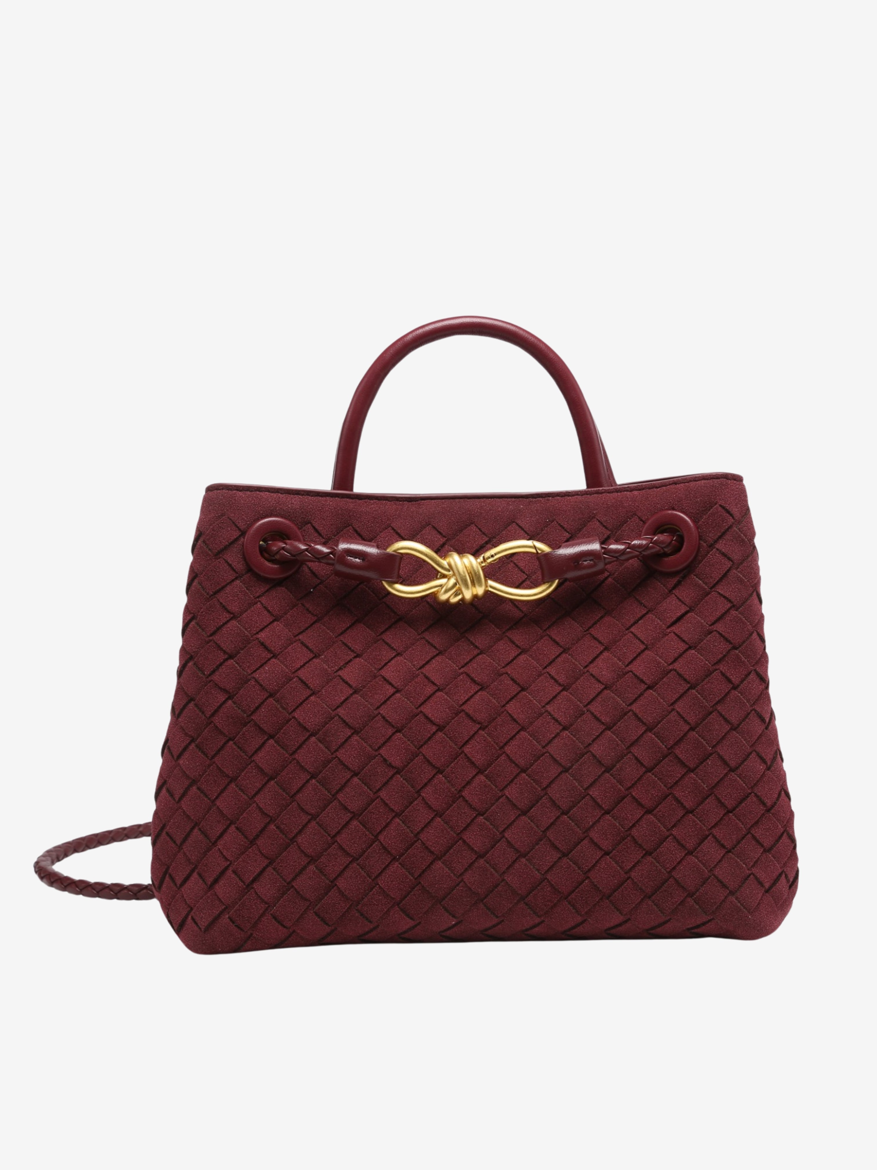 Delilah Woven Suede Bag Small