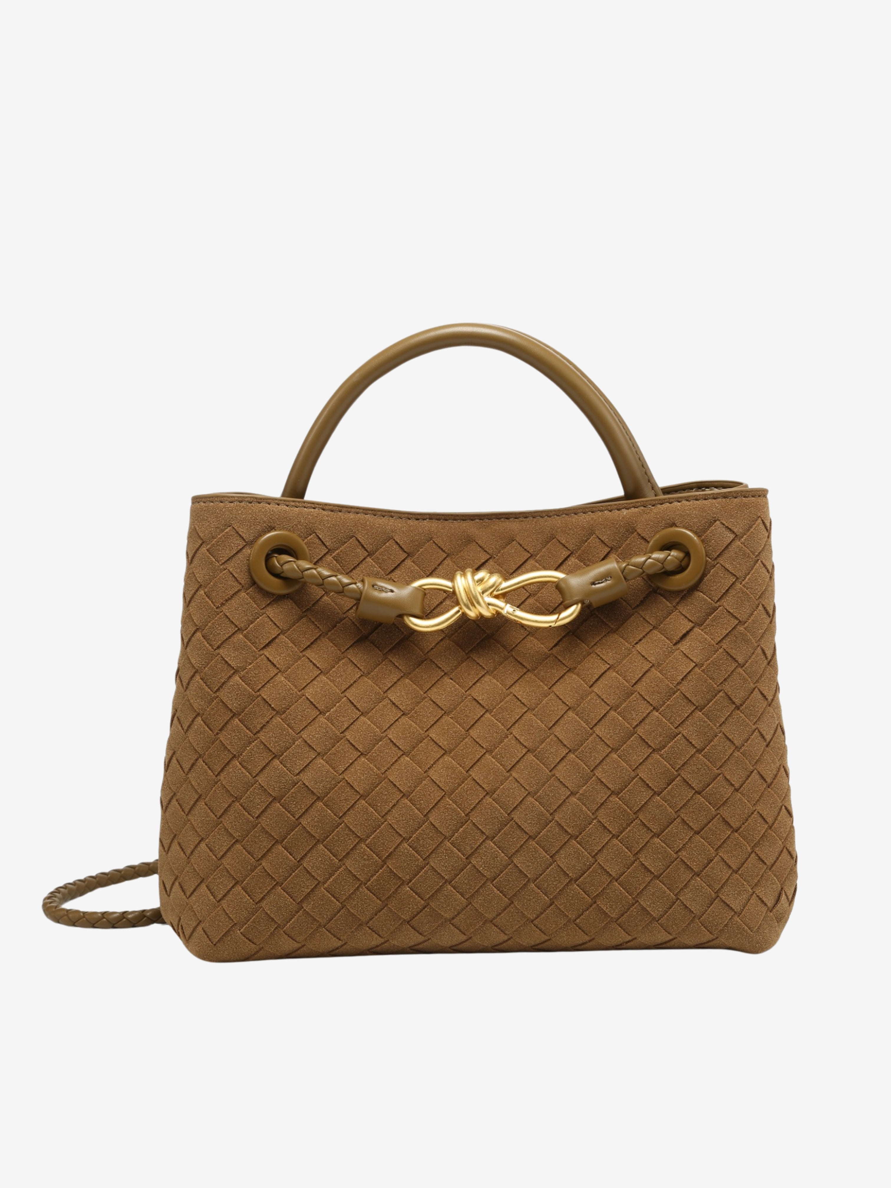 Delilah Woven Suede Bag Small