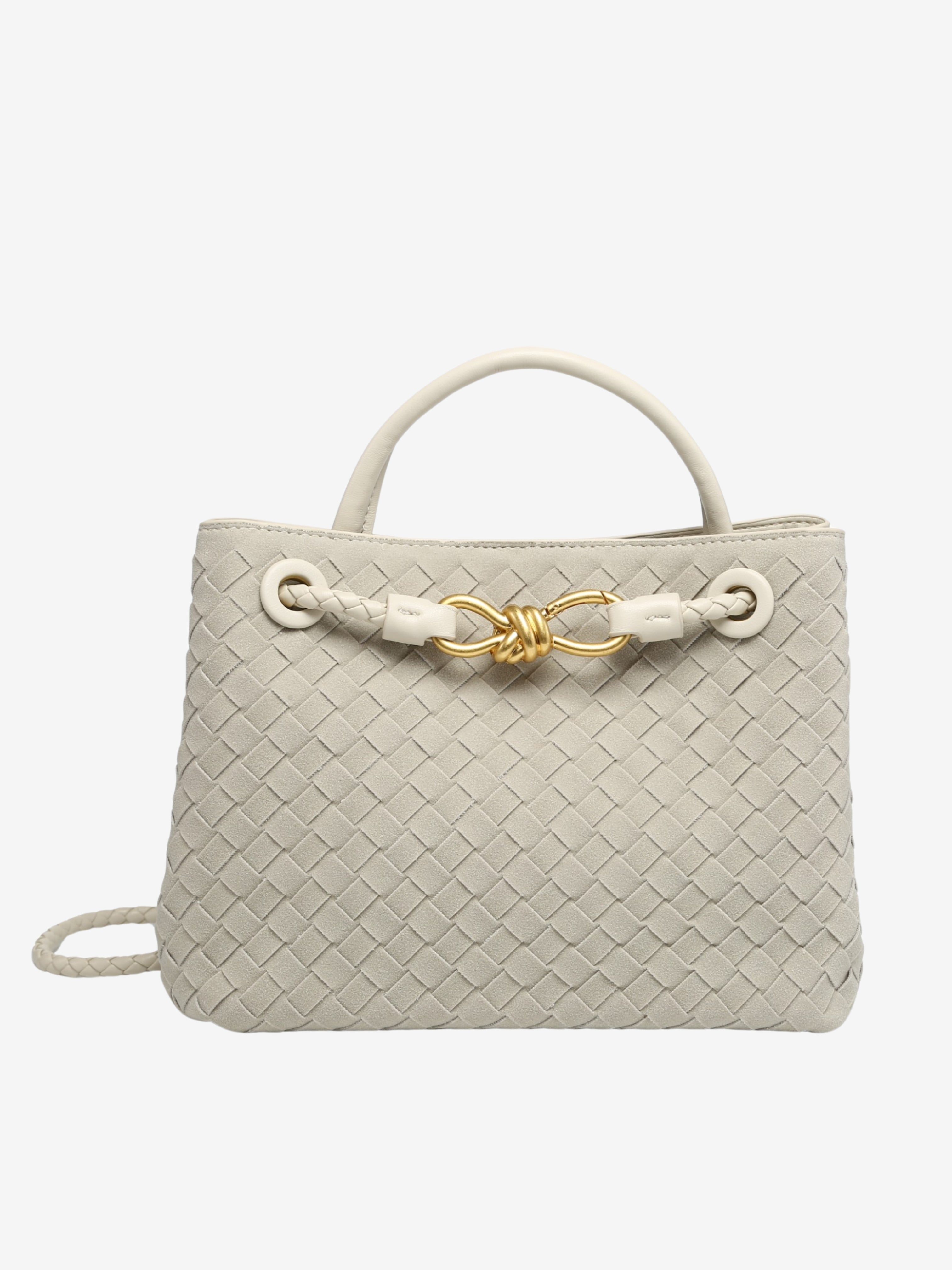 Delilah Woven Suede Bag Small