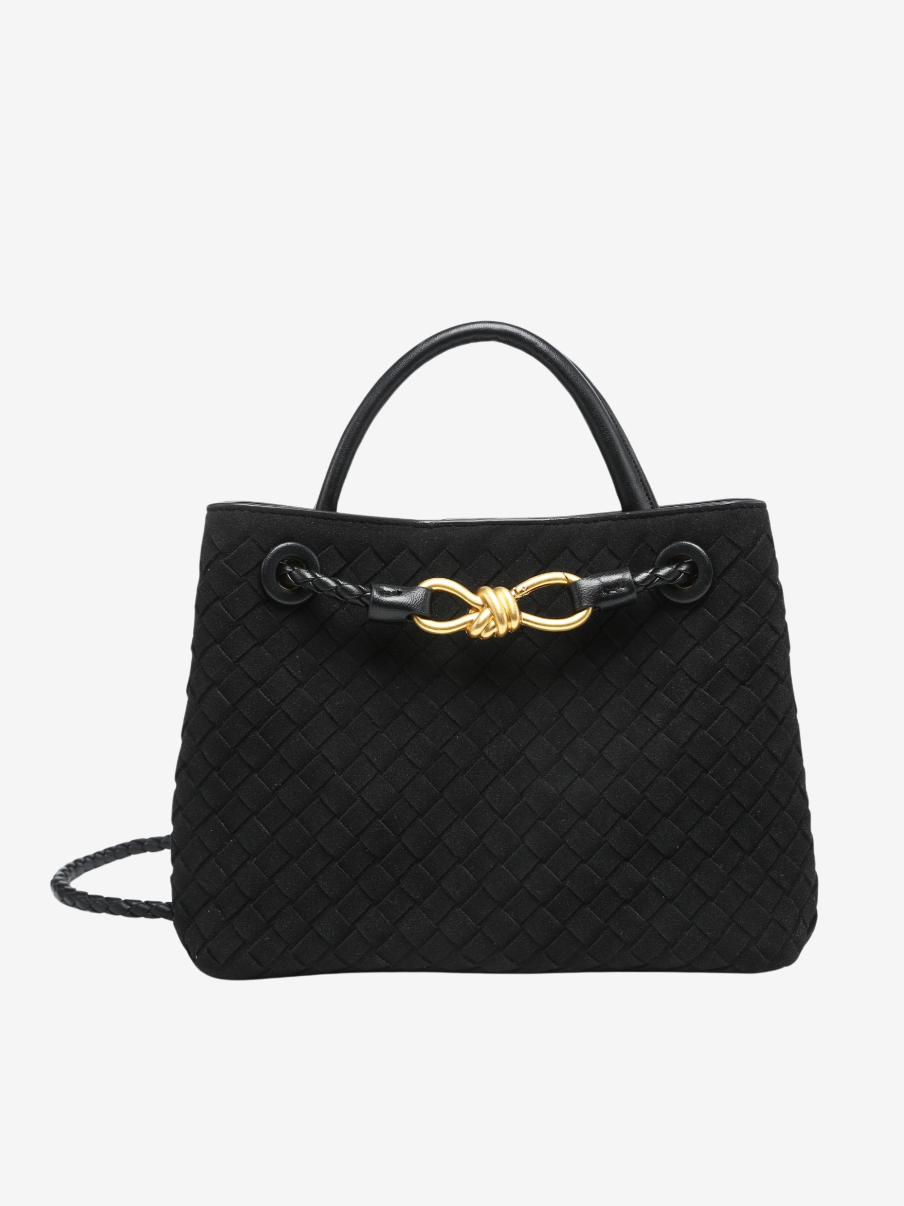 Delilah Woven Suede Bag Small