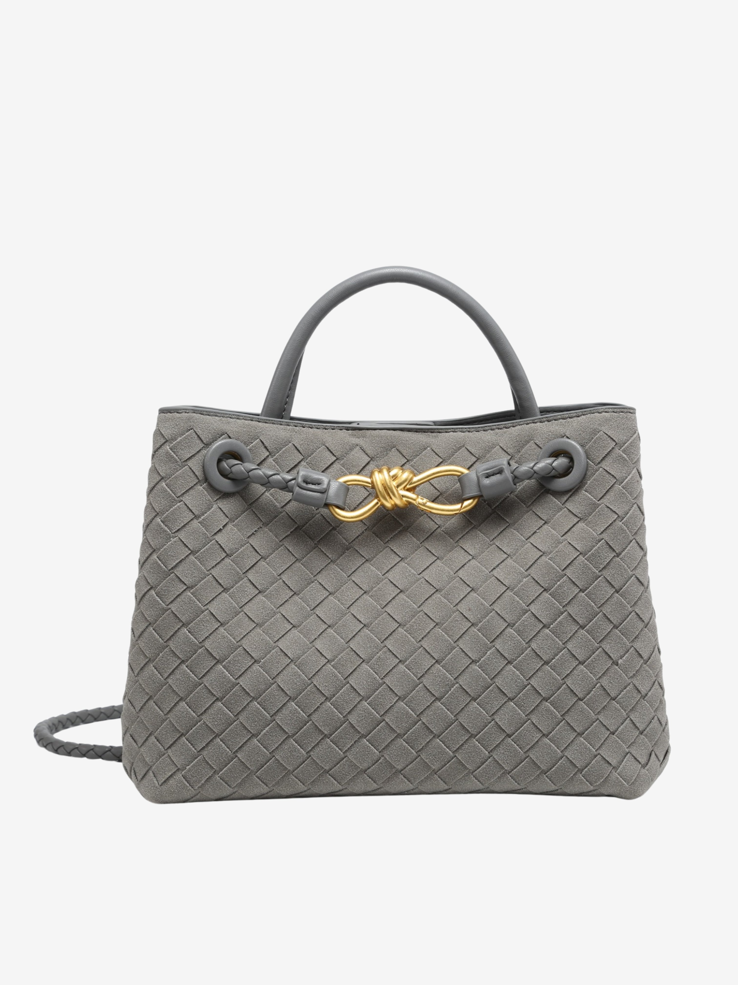 Delilah Woven Suede Bag Small