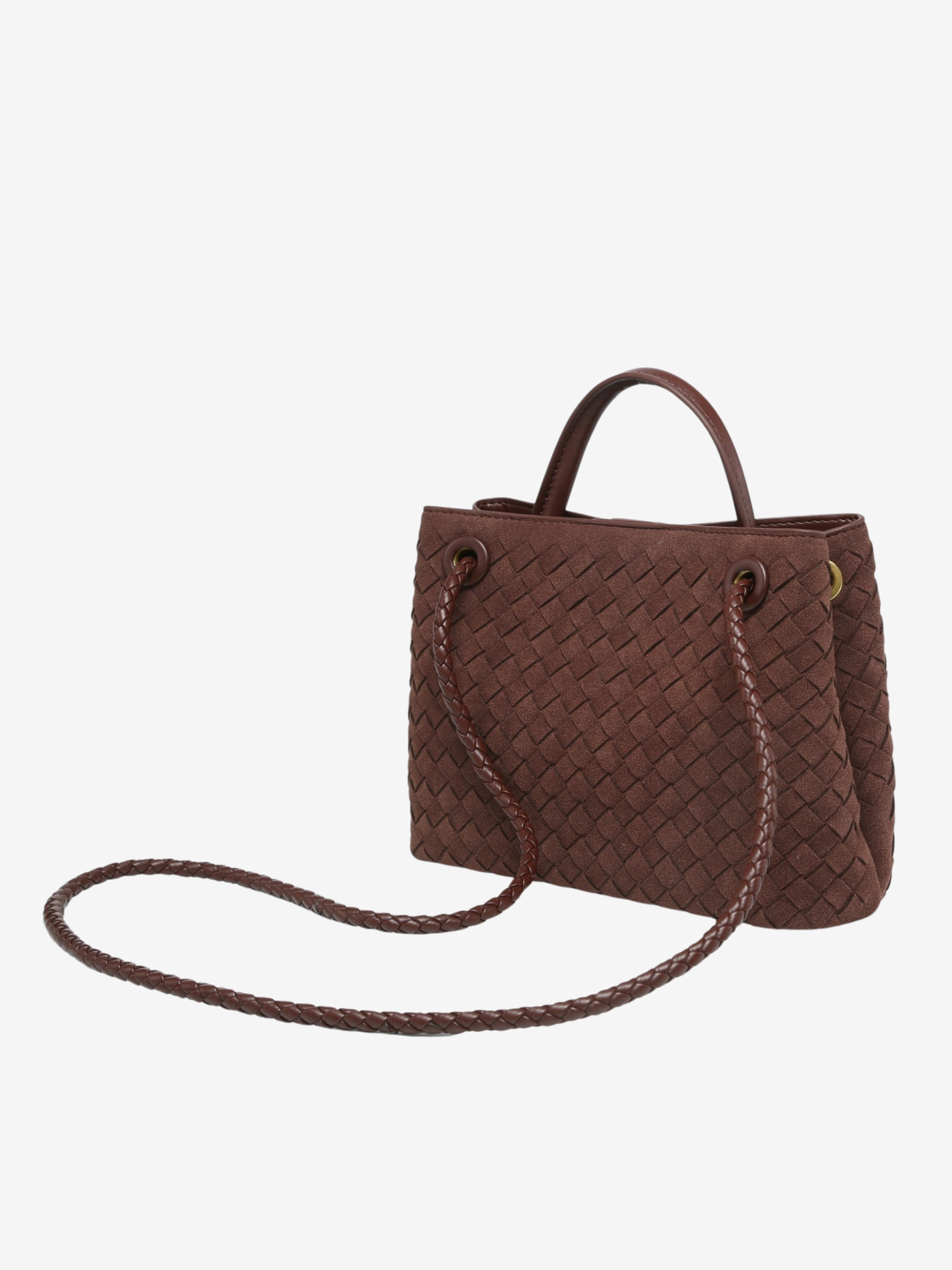 Delilah Woven Suede Bag Small