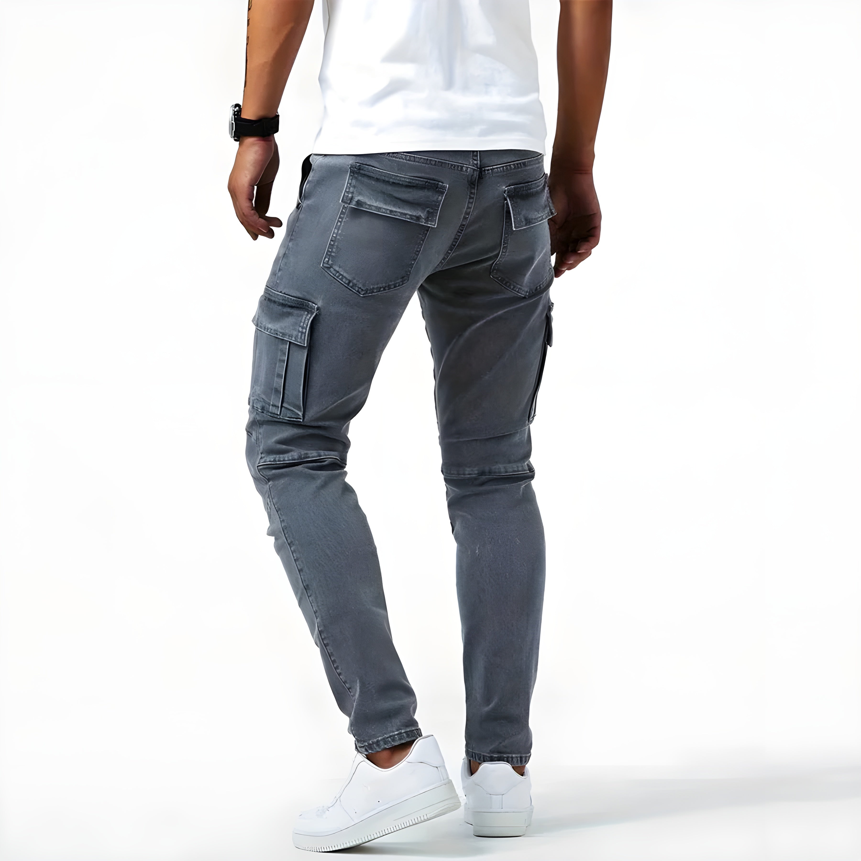 Roy Stretch Denim Cargo Pants