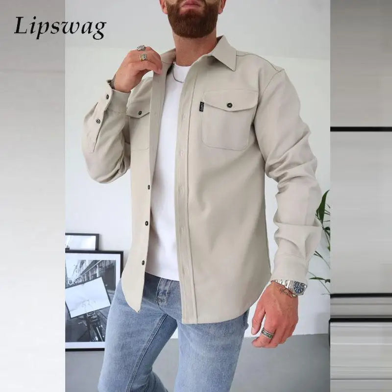 Logan Buttoned Lapel Cargo Shirt