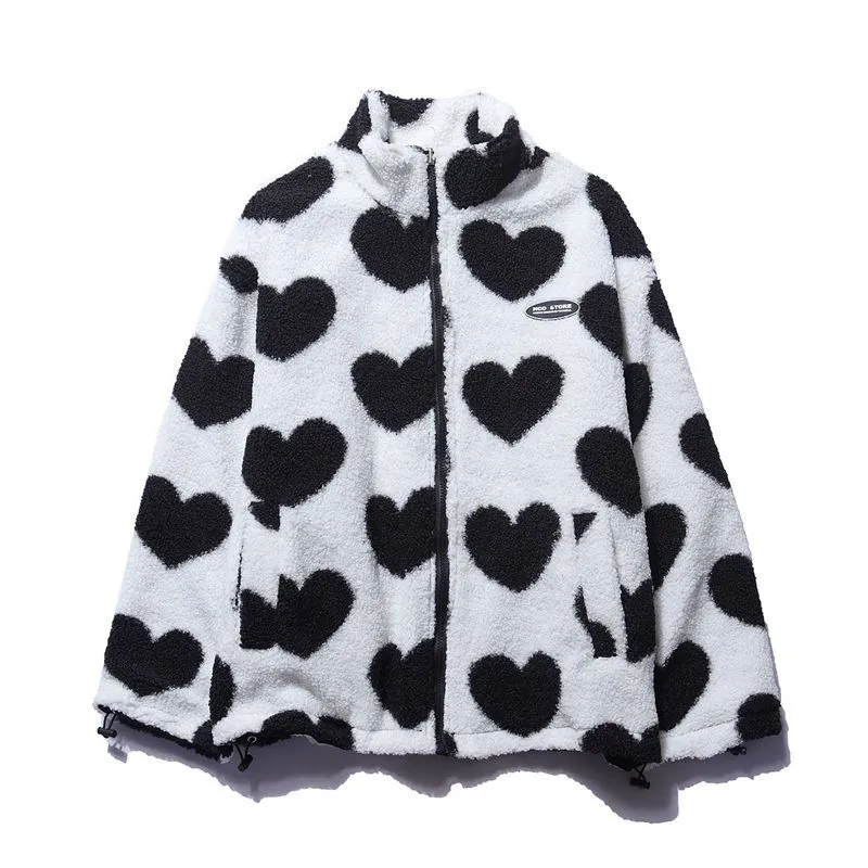 Elle Double-Sided Heart Coat