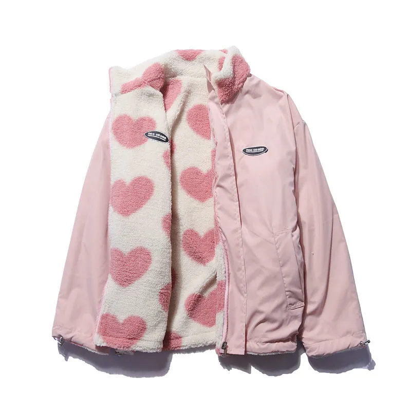 Elle Double-Sided Heart Coat