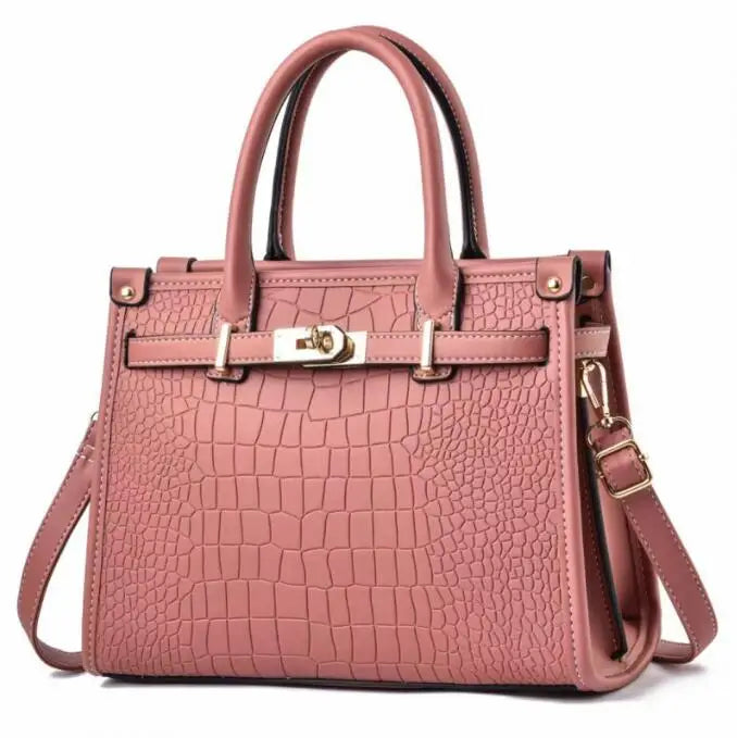 Danela Croc-Embossed Crossbody Bag