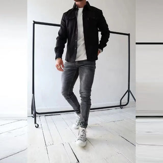 Logan Buttoned Lapel Cargo Shirt