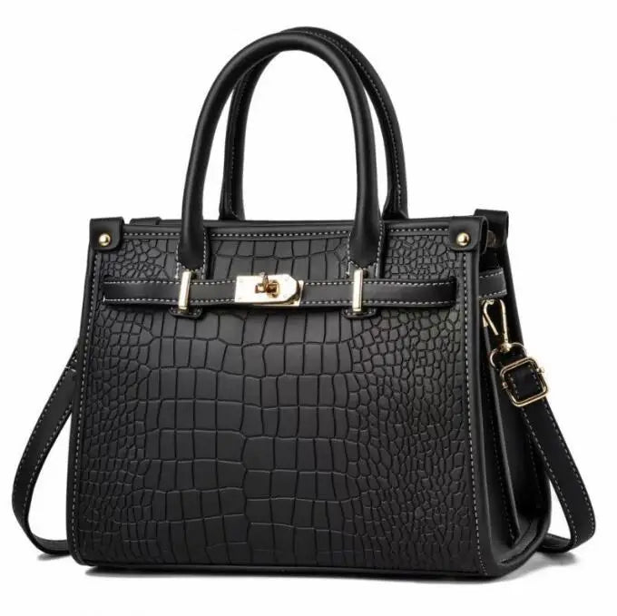 Danela Croc-Embossed Crossbody Bag