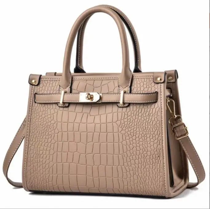 Danela Croc-Embossed Crossbody Bag