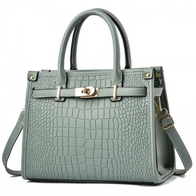 Danela Croc-Embossed Crossbody Bag