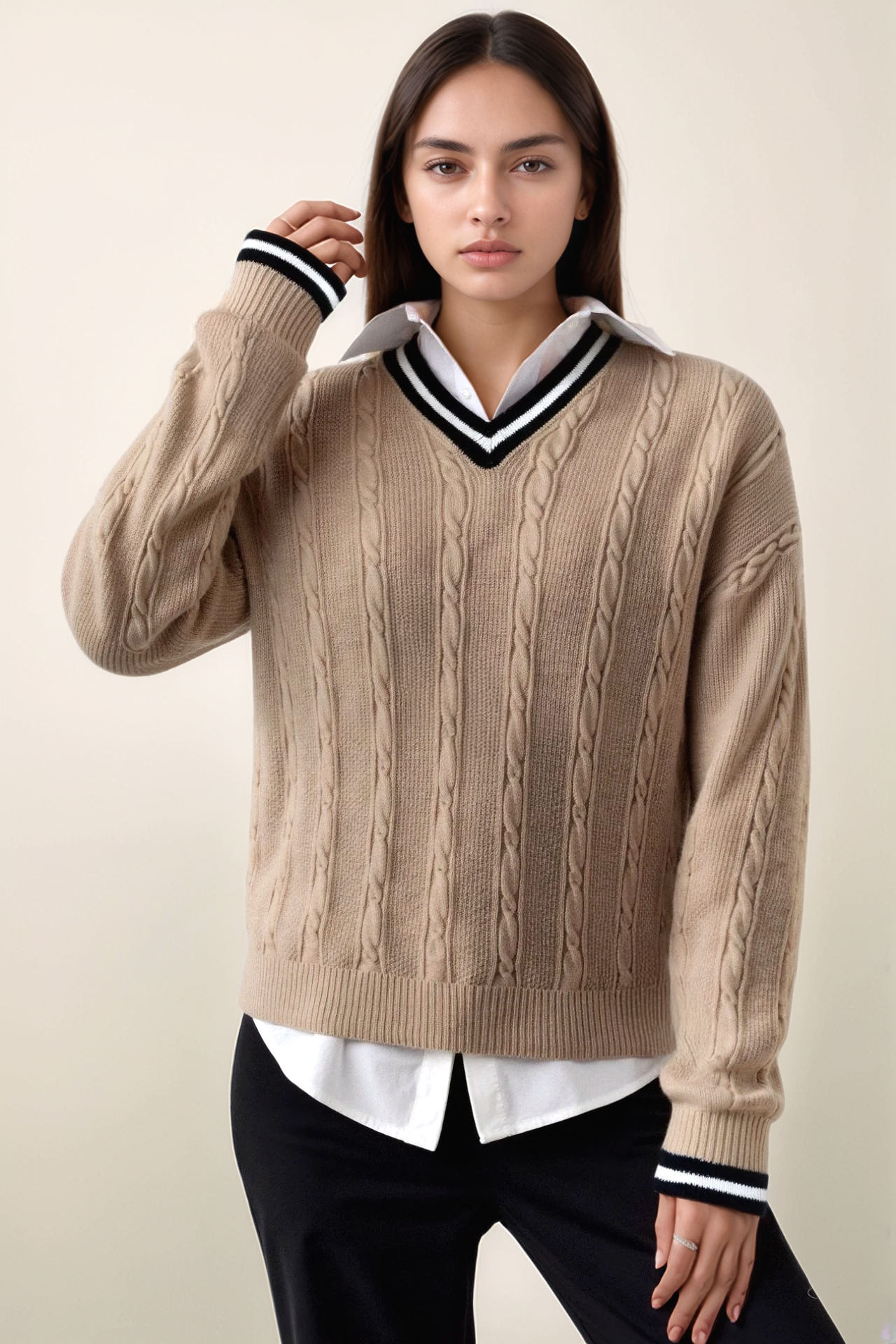 Audrey Old Money V-Neck Knit