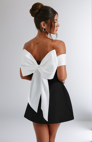 Sienna Bow Mini Dress