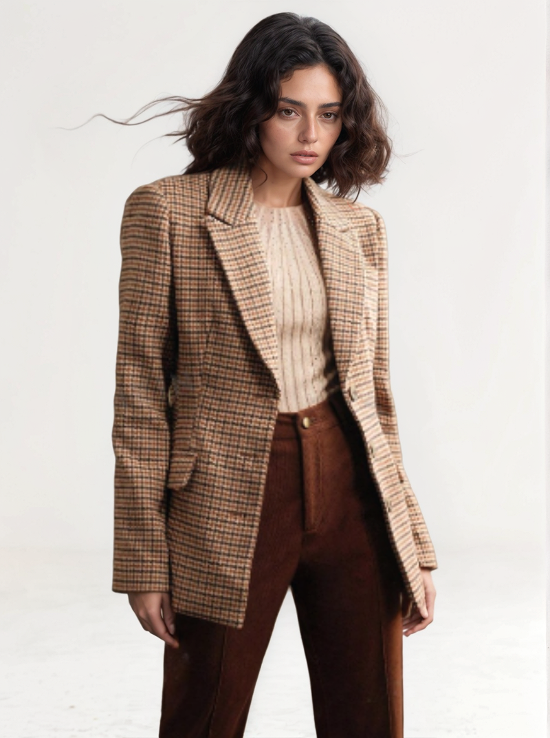 Rosalie Plaid classic fit blazer