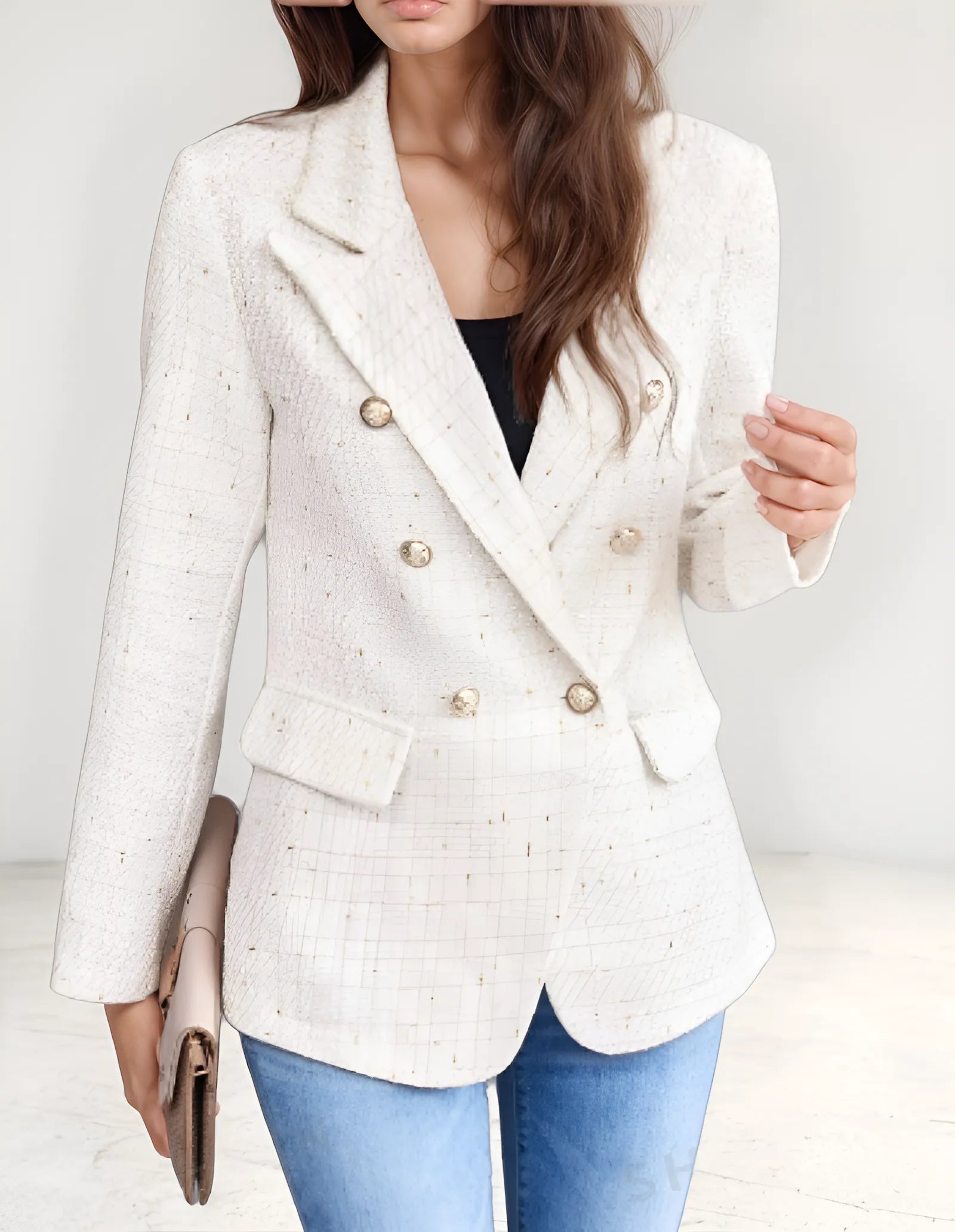 Halle Classic Tweed Blazer