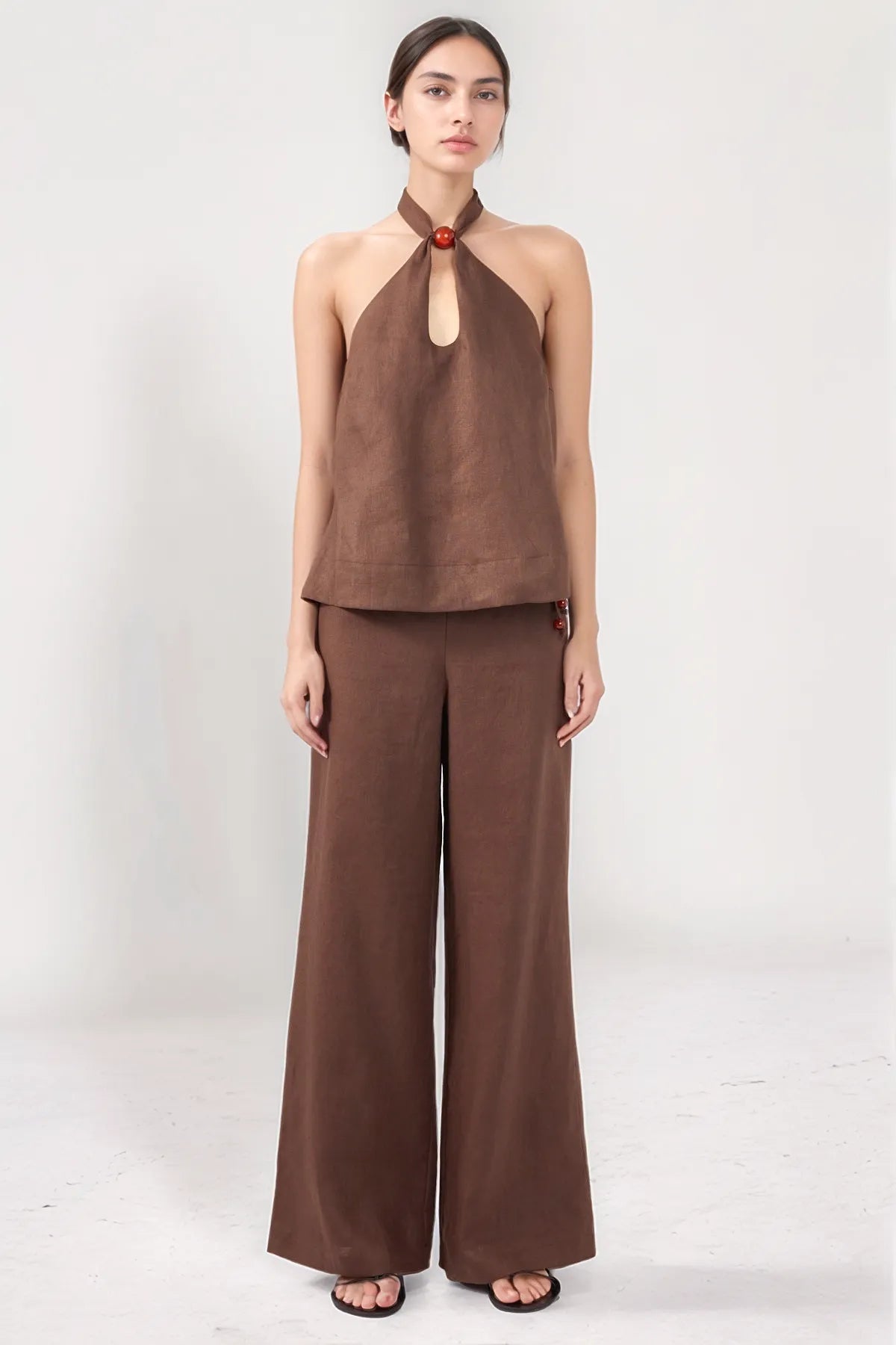 Zadie Tie Linen Top