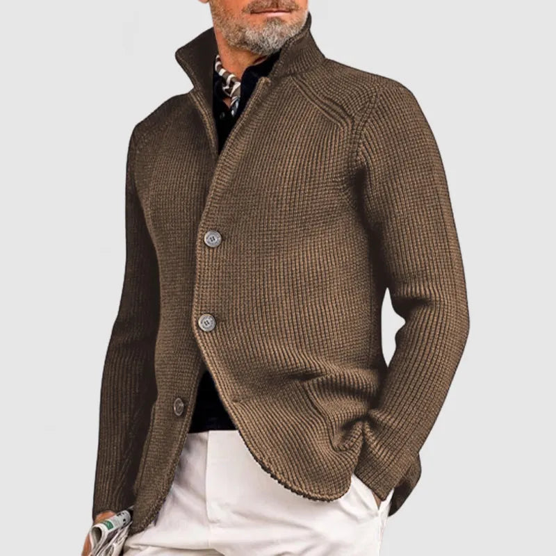 Henry Lapel Knitted Pocket Jacket