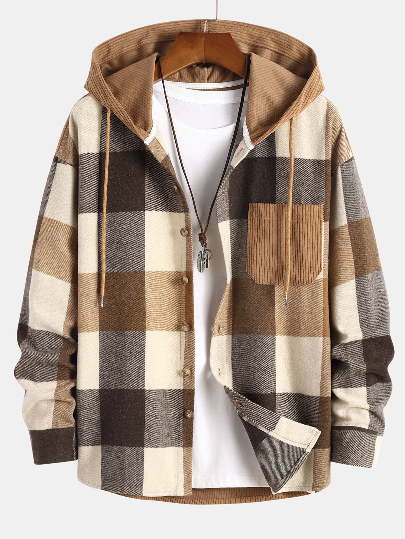 Carter Corduroy Hooded Shirt