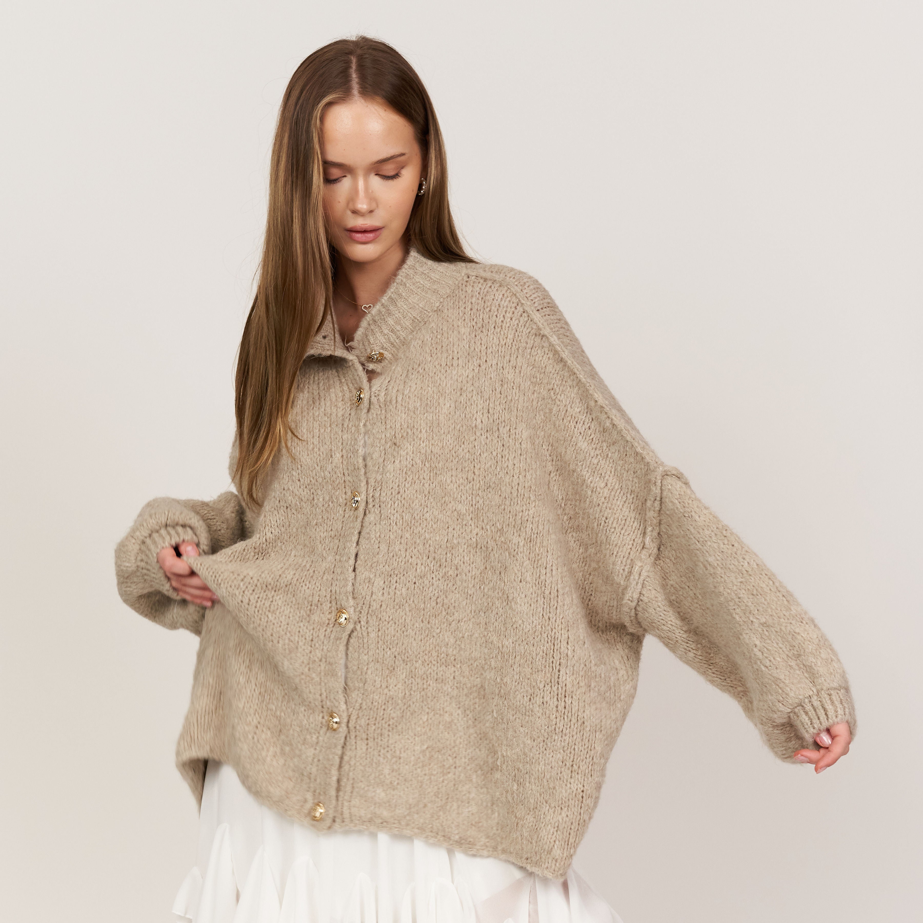 Annabel Oversized Knit Cardigan